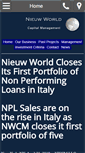 Mobile Screenshot of nieuwworldcapitalmanagement.com